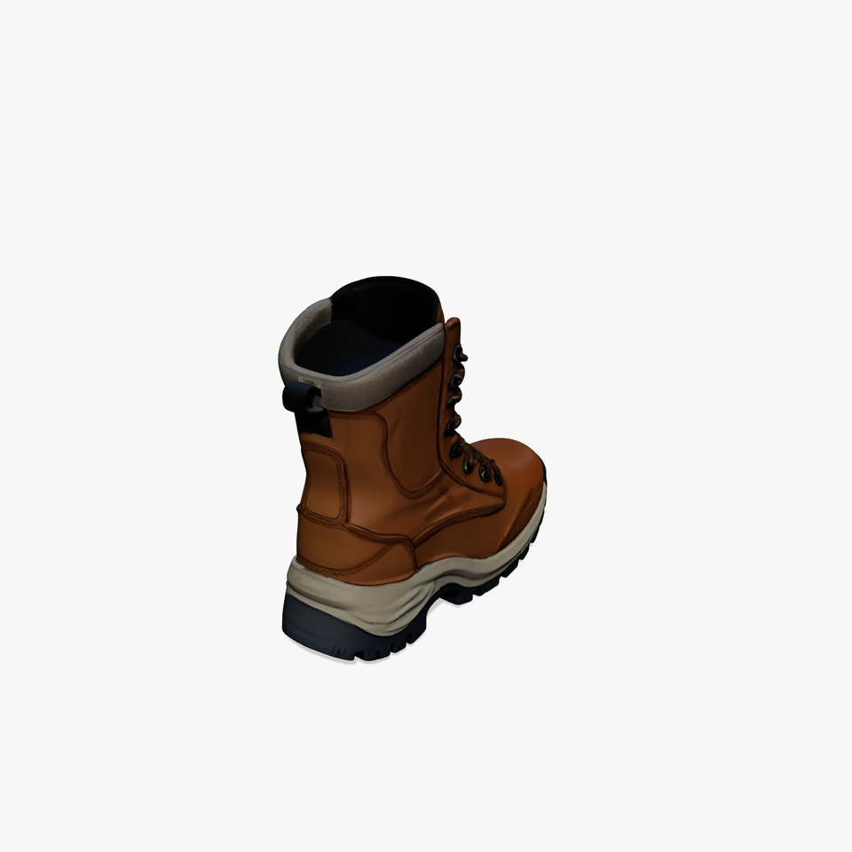 Rugged Hiking Boot D Model Pack for Game Development